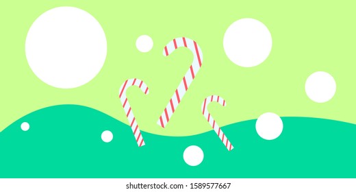 merry christmas background wallpaper: candy stick and snowball pattern