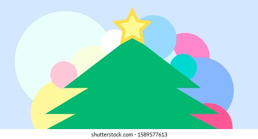 merry christmas background wallpaper: christmas tree in winter
