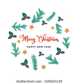 merry christmas background,element, invitation, with white background.