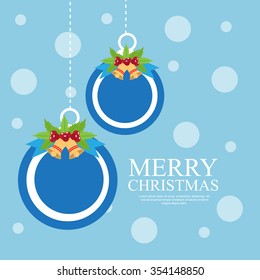 Merry Christmas Background.Vector illustration