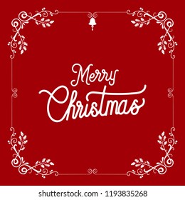 Merry Christmas badge design vector
