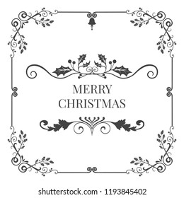 Vector de diseño de insignia navideña Merry