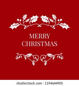Merry Christmas badge design vector