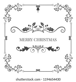 Vector de diseño de insignia navideña Merry
