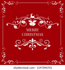 Merry Christmas badge design vector