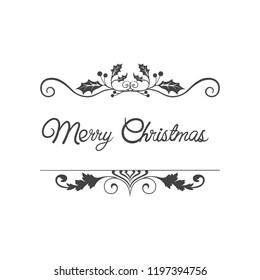 Merry Christmas badge design vector