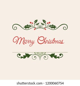 Merry Christmas badge design vector