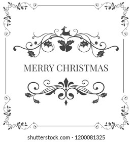 Merry Christmas badge design vector