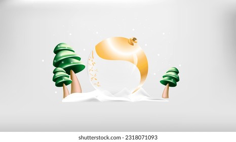 Merry Christmas, Ball concept, happy christmas