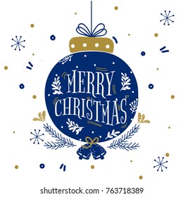 Merry Christmas Ball Decor