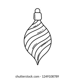 merry christmas ball decorative icon