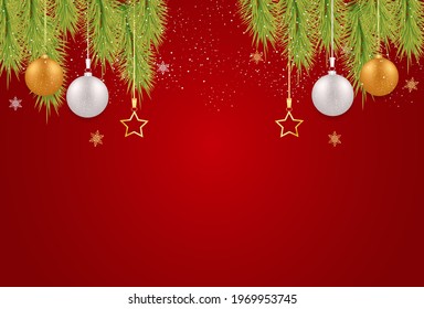 Merry Christmas with Christmas balls