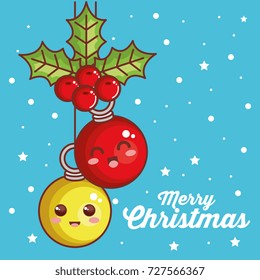 merry christmas balls characters