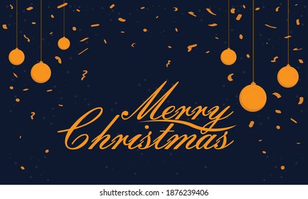 Banner de navidad con bailes de navidad - Ilustración vectorial