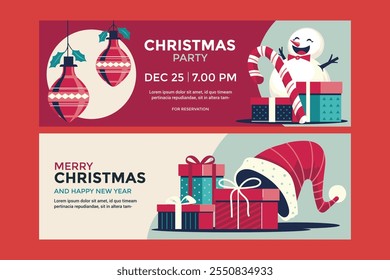 Merry Christmas Banner Colection for Social Media