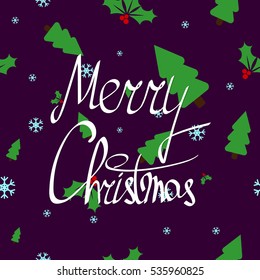Merry Christmas, banner design template, vector illustration