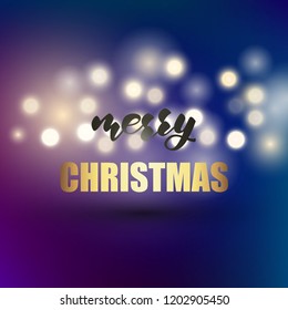 Merry Christmas banner design. Vector illustration