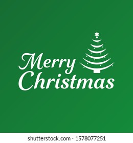 Merry christmas banner design, vector illustration template. Happy new year
