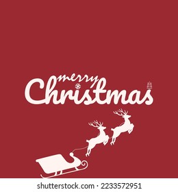 merry christmas banner design winter background flyer 