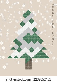 Merry Christmas banner geometric pattern design, use for background, banner, graphic, wallpaper, print, package, product, postcard.