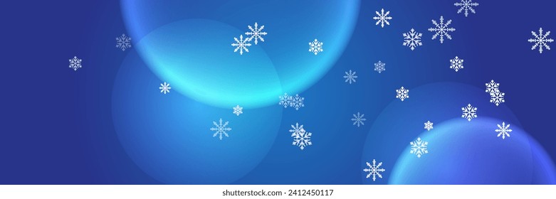 merry christmas banner with snowflake decoration