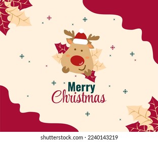 Merry Christmas Banner Template Bundle for Social Media or Print Media. Suitable to use on Christmas event. Also suitable for uploading social media at Christmas event
