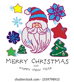 merry christmas banner or template, vector design illustration