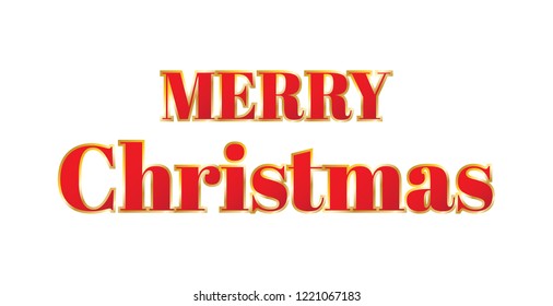 Merry Christmas Banner. Vector