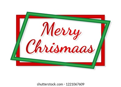 Merry Christmas Banner. Vector