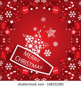Merry Christmas banner vector