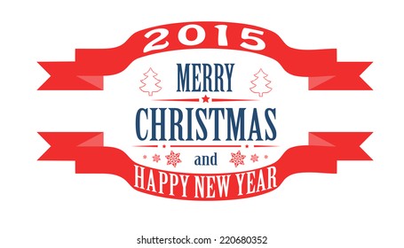 Merry Christmas Banner. Vector