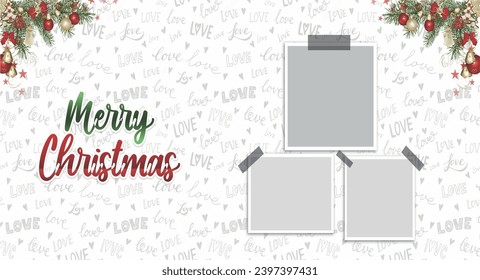 merry christmas banner your photo here