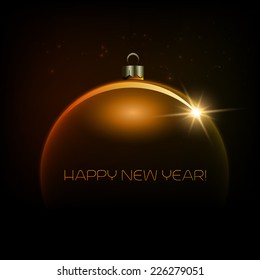 Merry Christmas Bauble greeting card