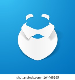 merry Christmas, beard sticker