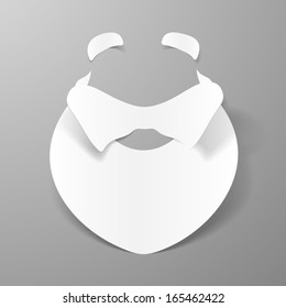 merry Christmas, beard sticker
