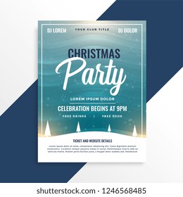 merry christmas beautiful party event flyer design