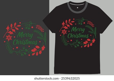 Merry Christmas Beautiful Typography Design.This is a very beautiful design.