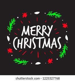 Merry Christmas - Beautiful vector calligraphy concept