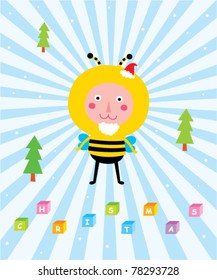 merry christmas bee baby doodle