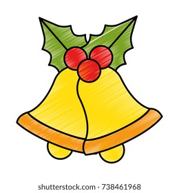 merry christmas bell decorative with bow