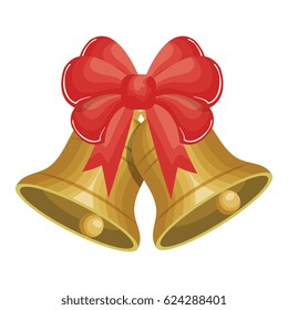 merry christmas bell decorative icon