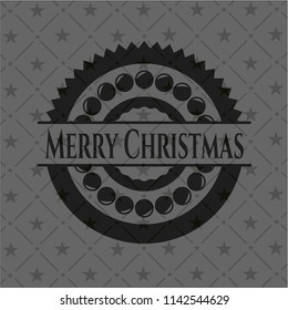 Merry Christmas black emblem