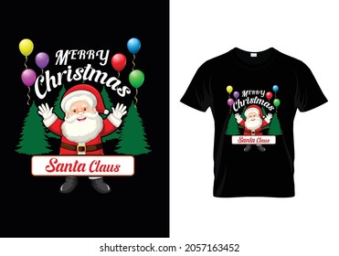 Merry Christmas Black Tshirt For All