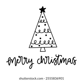 merry christmas black vector graphic design and cut file