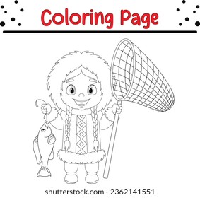 Merry Christmas Black and white vector illustration for coloring book.