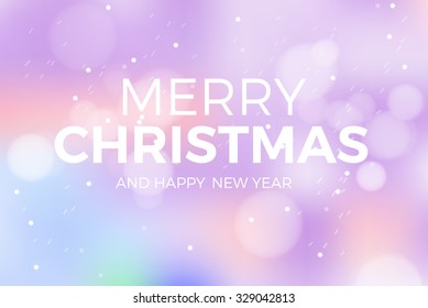 merry christmas blur vector banner