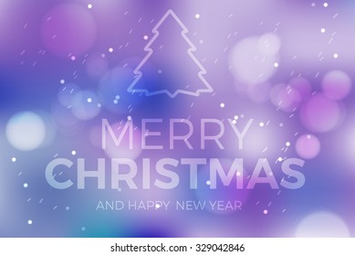 merry christmas blur vector banner