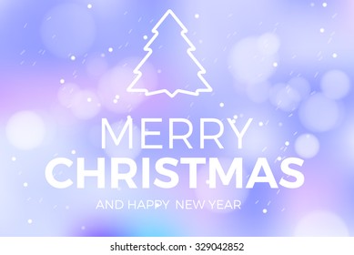 merry christmas blur vector banner