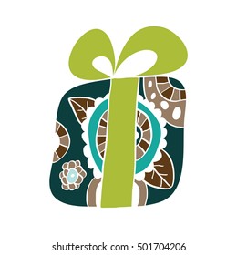 Merry christmas boxes for your creative design. Vector illustration