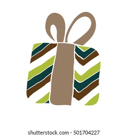 Merry christmas boxes for your creative design. Vector illustration